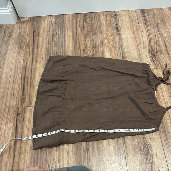 NWT Madewell Lightestspun Tie-Strap Ruffle-Hem Dress - Picture 9 of 11